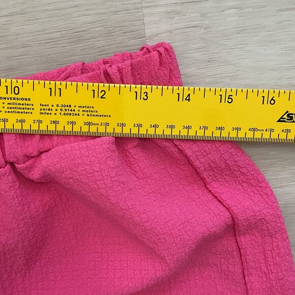 Shein Asymmetrical Matching Set Tunic and Shorts Pink Large - Picture 11 of 13